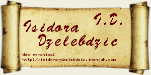 Isidora Dželebdžić vizit kartica